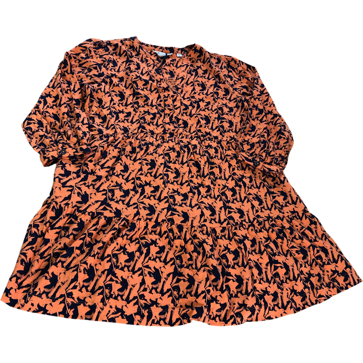 Marlie Jersey Tunic Women's Floral Print Orange