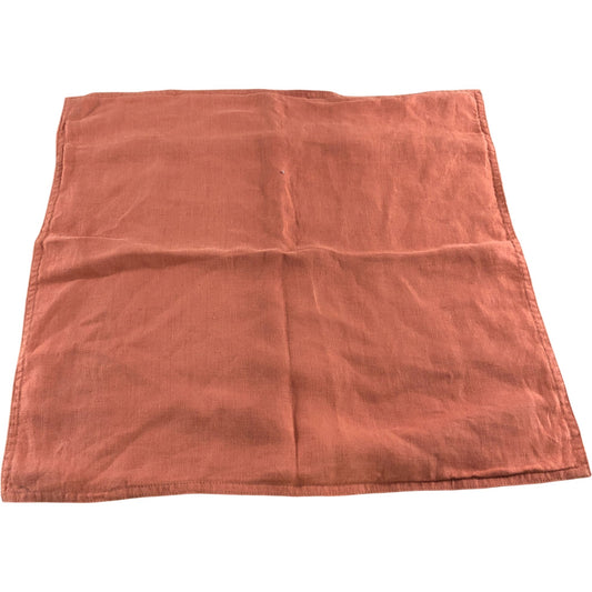 Clay Orange Linen Pillowcase 58 x 58cm