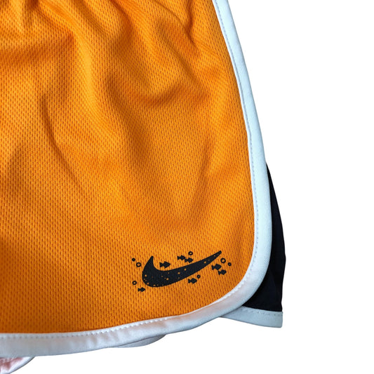Nike Orange Sports Shorts Size 18M Girls Activewear Polyester Breathable