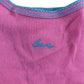 River Island Love Embroidered Ribbed Tank Top Size 11-12 Years Girls Pink Bright