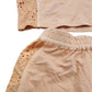 River Island Girls Outfit Set Age 5 6 Years Peach Embroidered Shorts Top