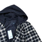 River Island Black Checkered Double Breasted Blazer Jacket