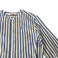 Blue Striped Button Up Shirt Dress UK12 Women's Long Sleeve Tie Waist