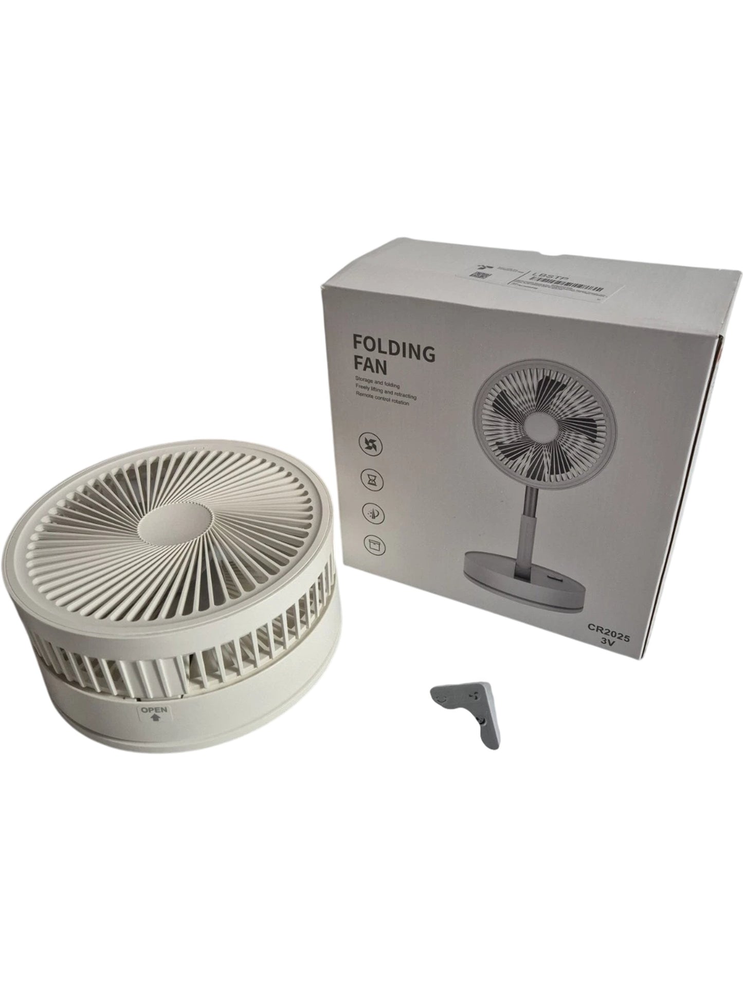 LBSTP F9 Folding Fan with Remote Control Battery Operated Desk Fan Portable