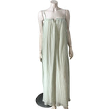 River Island Studio Maxi Dress UK16 Women's Pleated Light Green Sleeveless