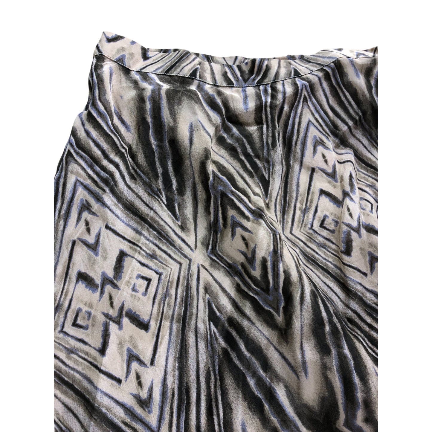 Branded Brown Geometric Skirt - Size 12