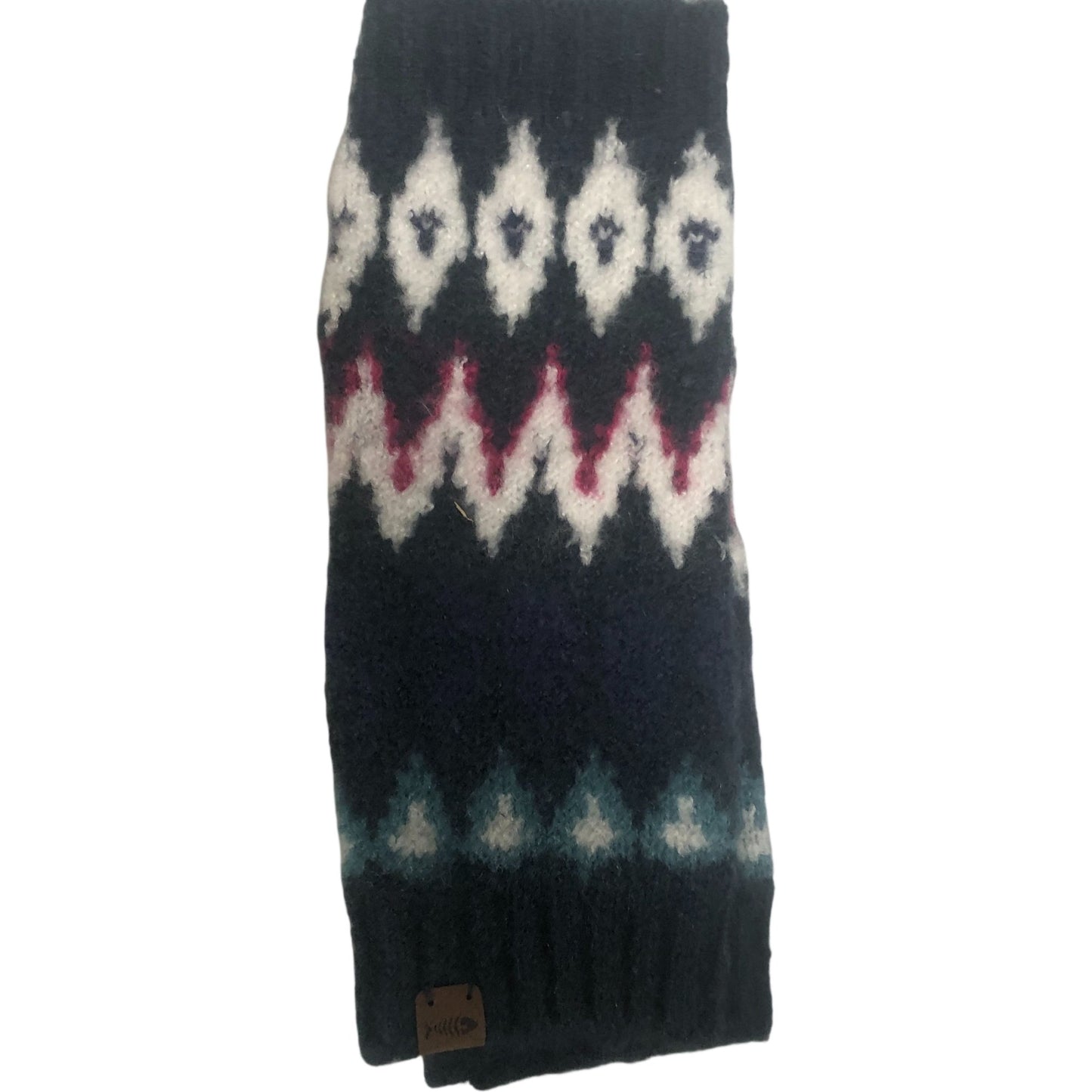 Weird Fish Shutt Fair Isle Wristwarmer Navy New One Size Warm Accessory