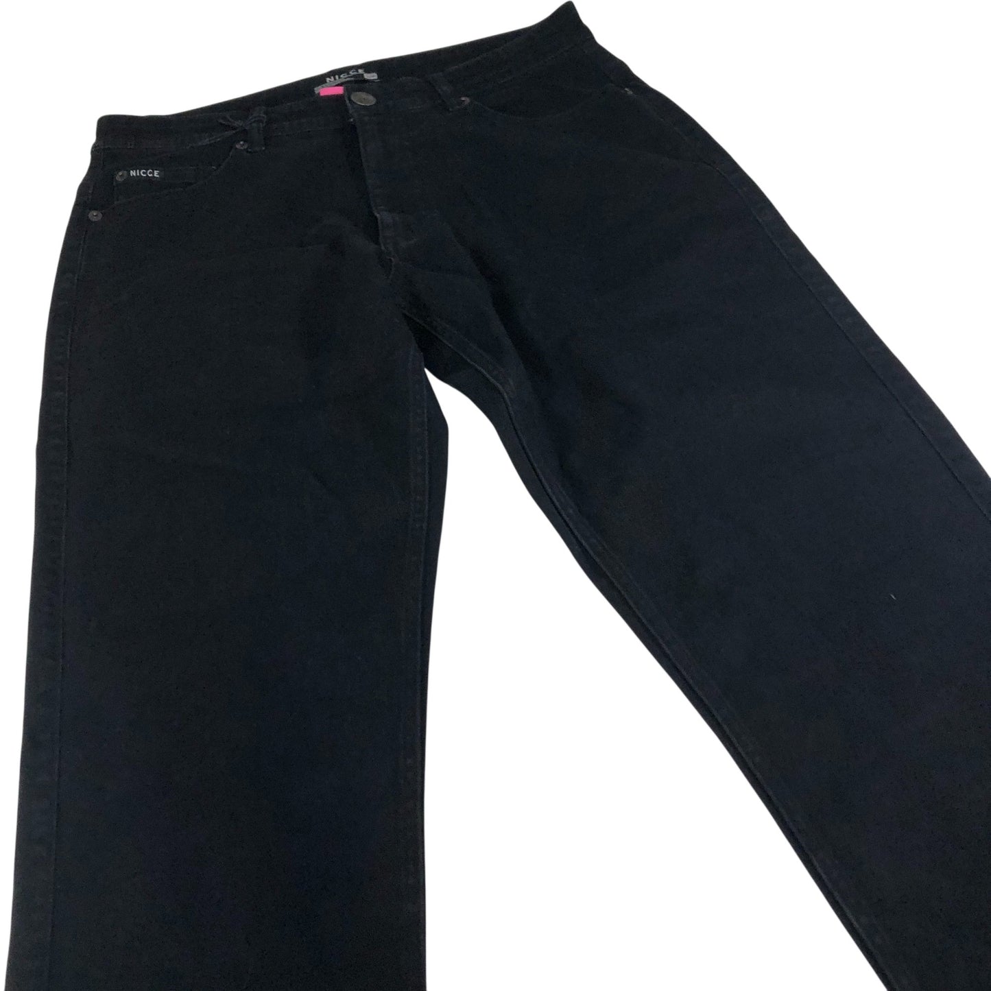 Nicce Men's Black Jeans 32W 30L Regular Fit Stylish Casual Trousers