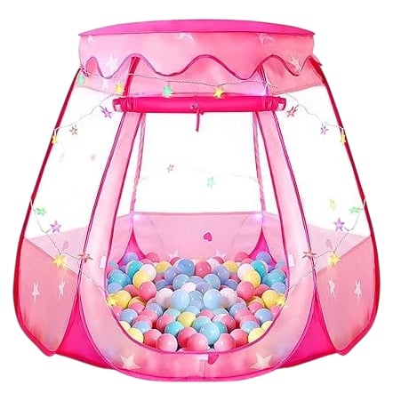 TikTent Pop Up Princess Play Tent With Colourful Star Lights Kids Toy Tent