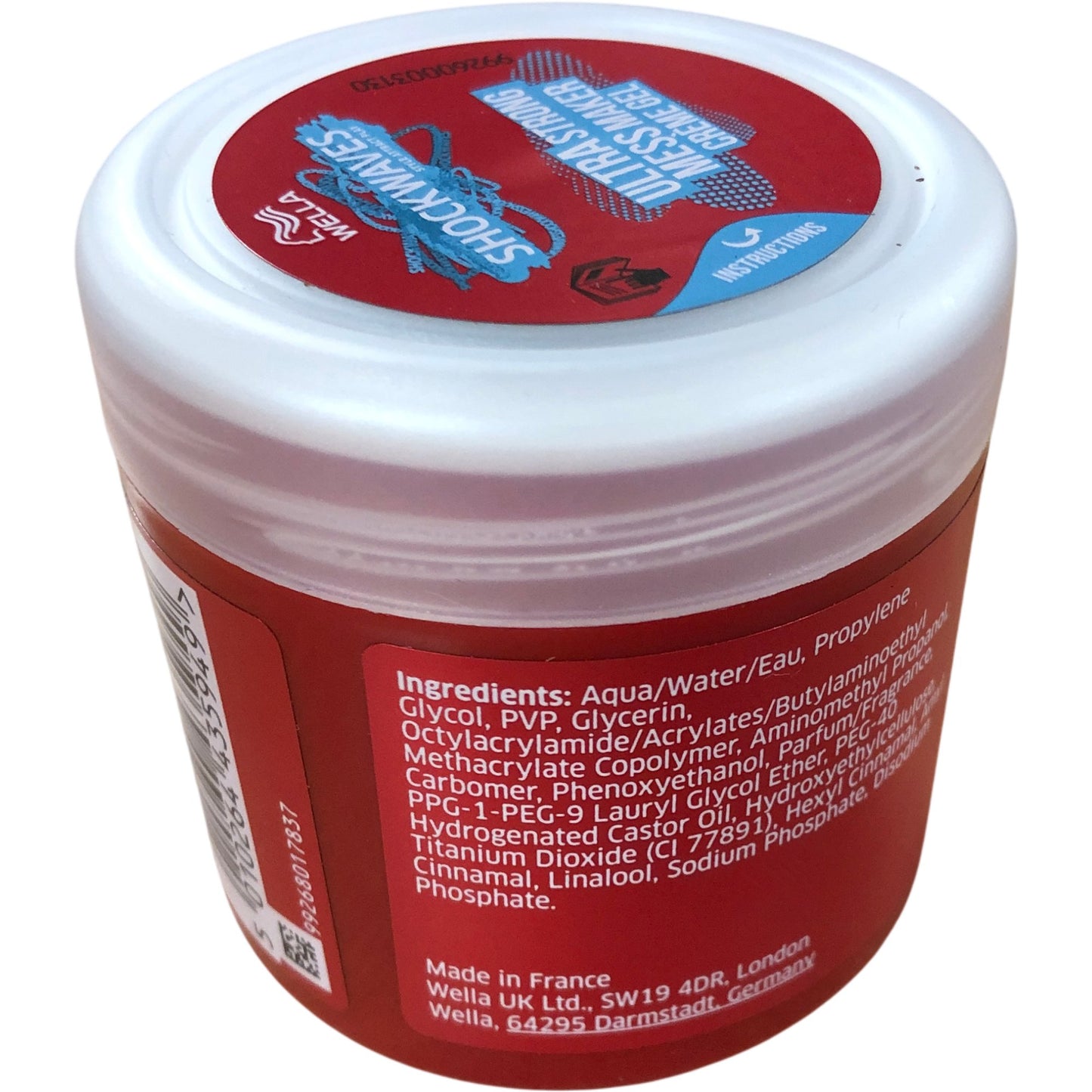 WELLA SHOCKWAVES Ultra Strong Mess Maker Creme Gel 150ml Hair Styling Product