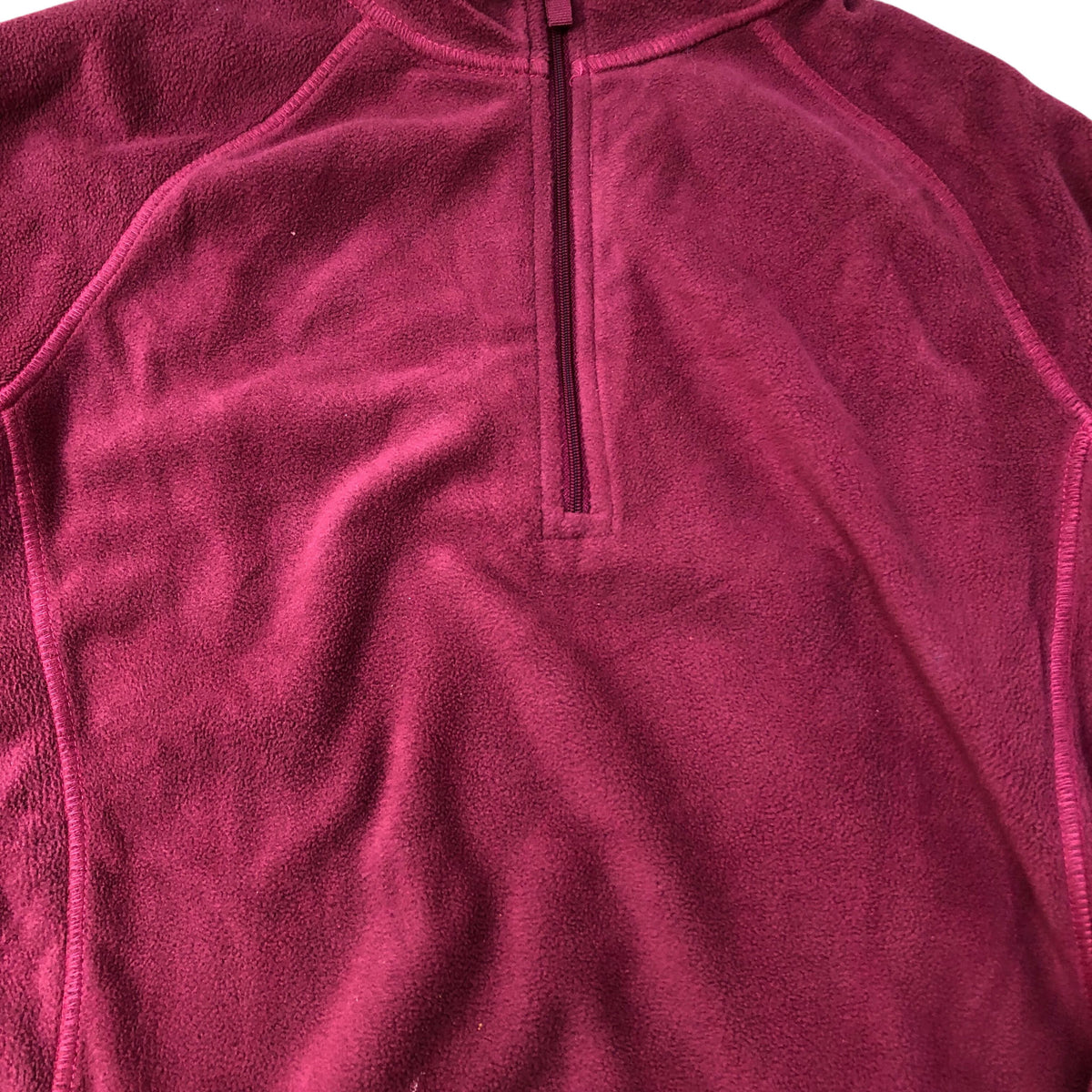 Mountain Warehouse Montana Women's Fleece Size 12 Burgundy Half Zip Sweatshirt