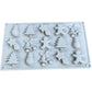 Christmas Silicone Mould Set 12 Cavity Seasonal Decorations Baking Tool