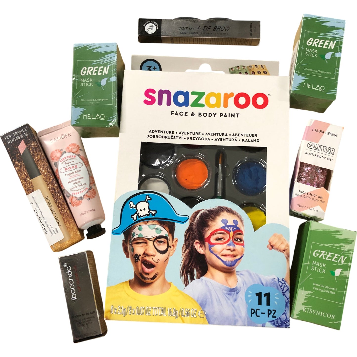 Mystery Beauty Bundle - Skin Care & Cosmetics - 10 Items