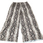 River Island Python Print Trousers Women's Fashion Trousers Wide Leg UK Large