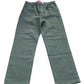 Chinos Trousers UK 10 Olive Green Stretch Cotton Blend