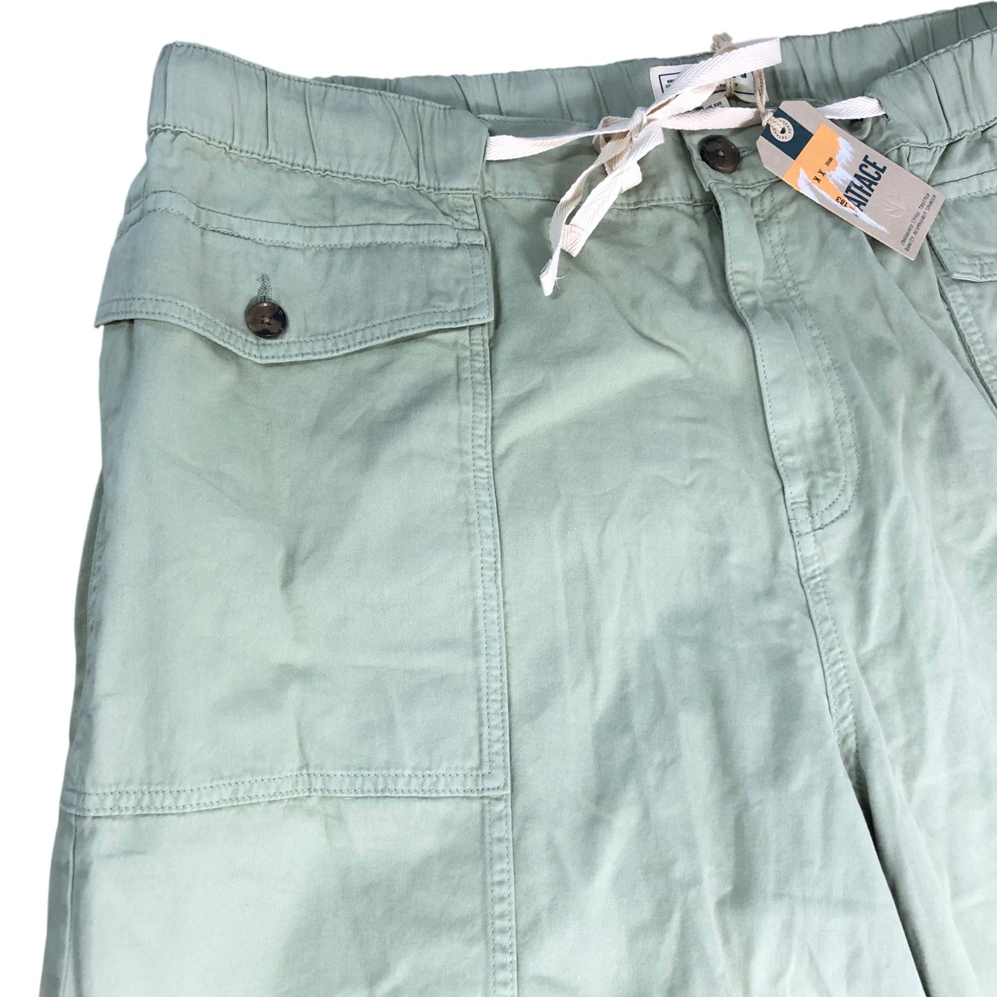 FatFace Cargo Trousers UK22 Women's Light Green Cotton Blend Outdoor Style