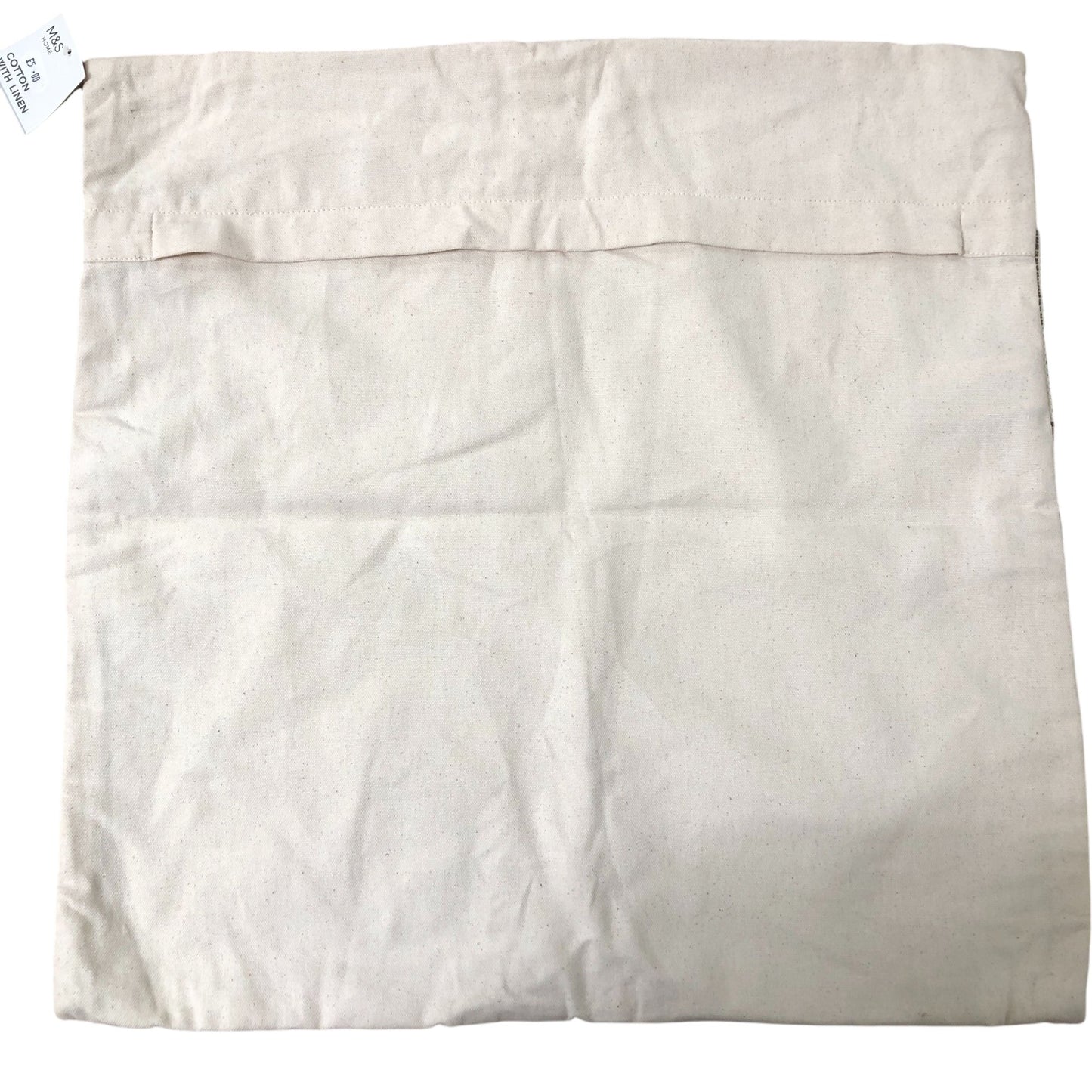 Decorative Pillowcase Cream Stripe Pattern 51cmx 51cm