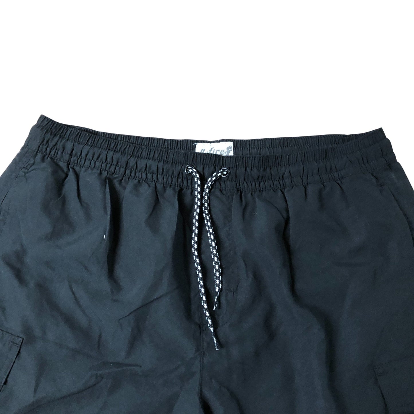 Onfire Cargo Shorts Black Men's 100% Polyester Lightweight Summer Wear Large