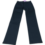 Women's Black Stretch Trousers UK Size 8 Slim Fit Cotton Blend