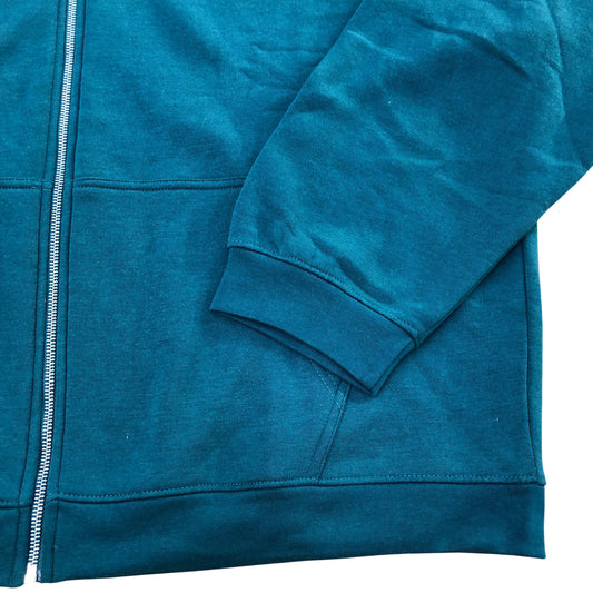 Kangaroo Poo Teal  Zip Up Hoodie Size 18