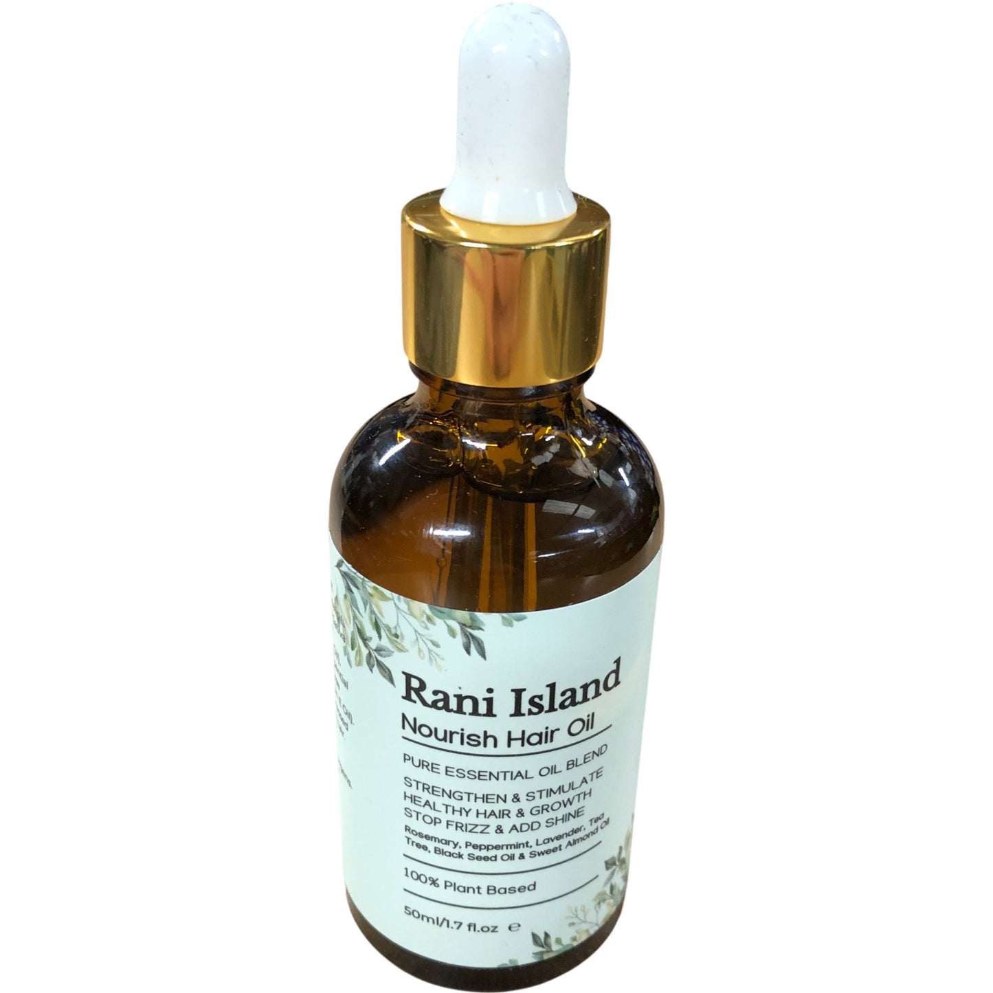 Rani Island Nourish Hair Oil 50ml Pure Essential Oil Blend 100 Plant Based