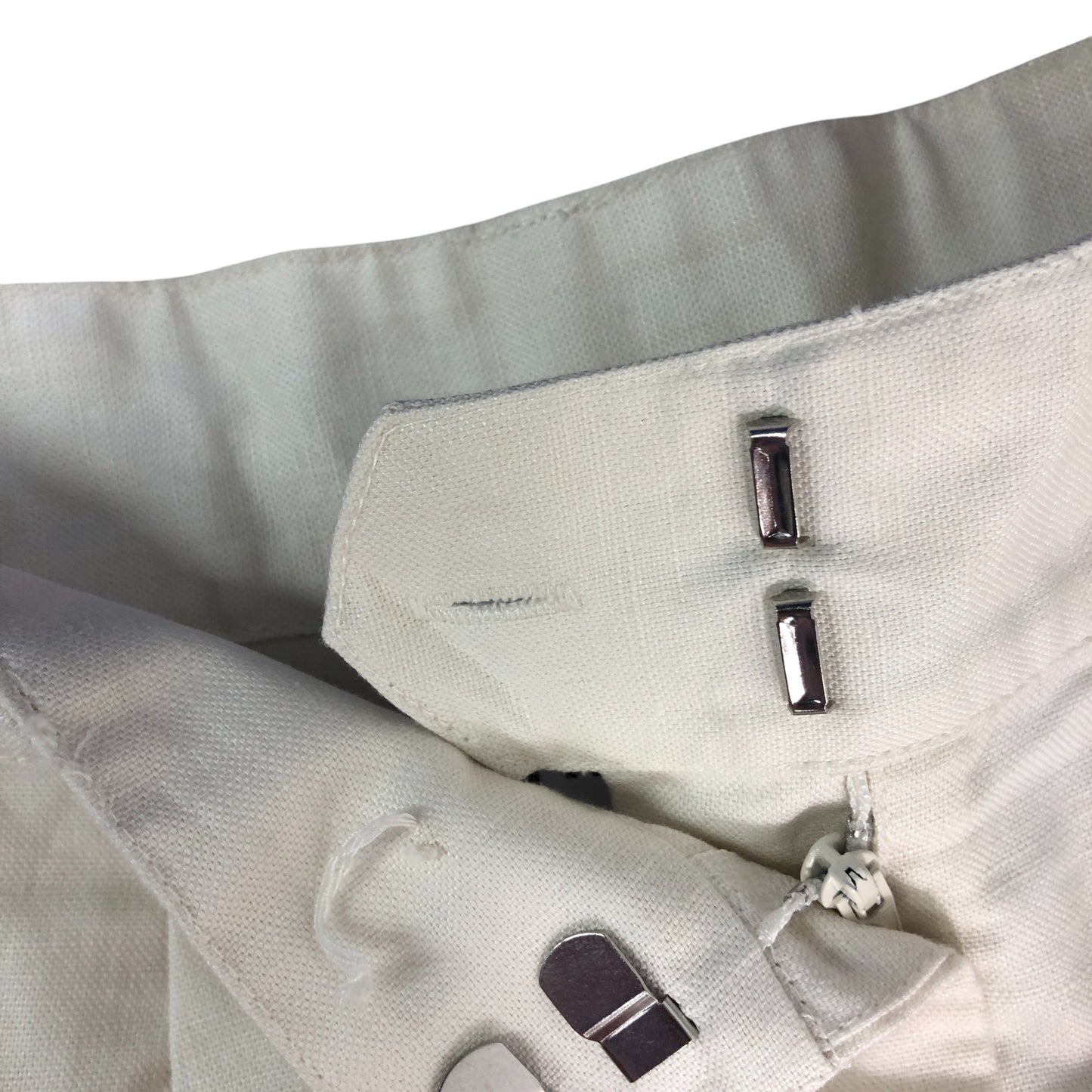 TALA Wide Leg Linen Trousers Size Small Women's Coconut Milk Natural Fabric