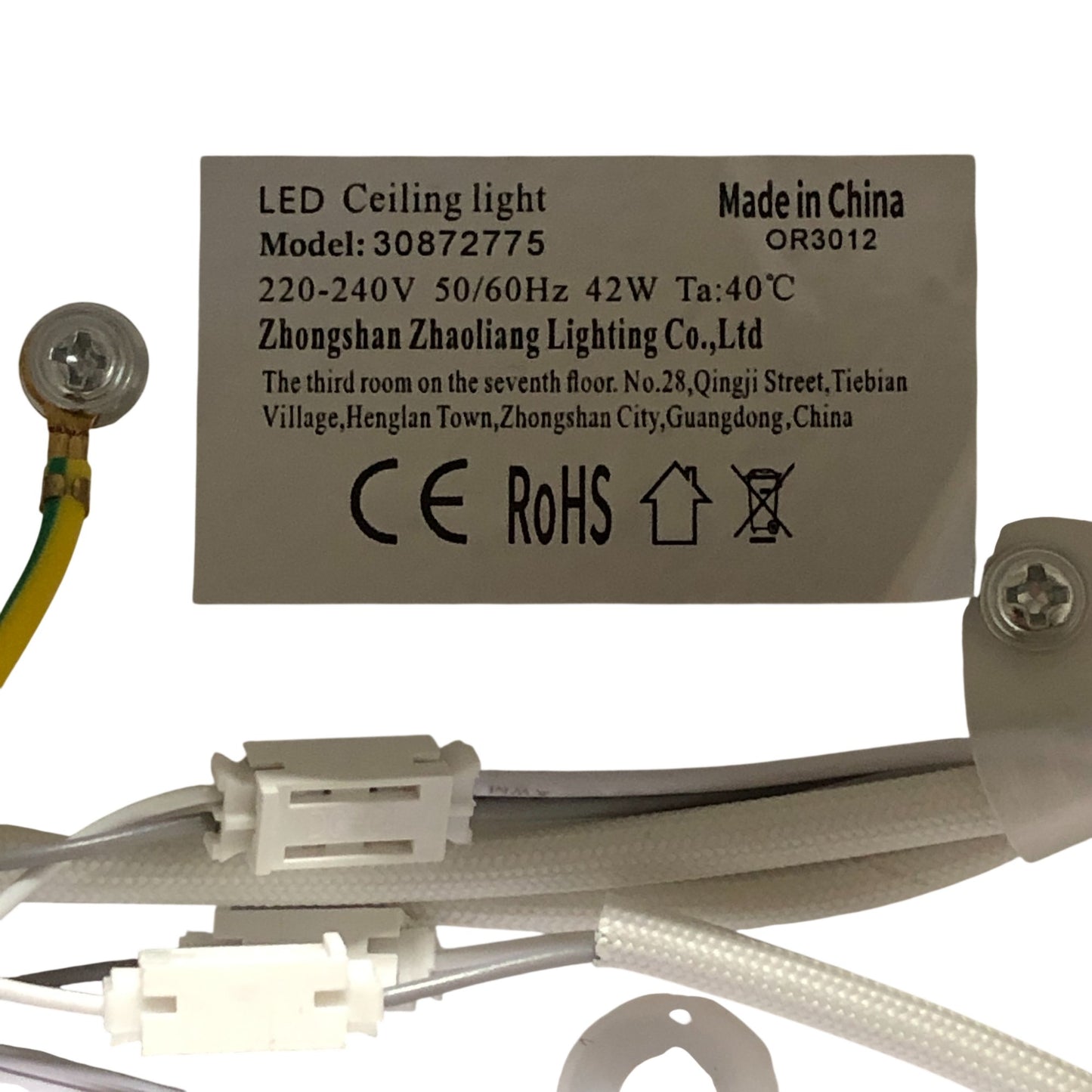 LED Ceiling Light 42W Model 30872775 Energy Efficient White Design