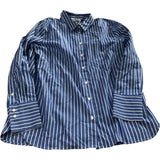 Baukjen Organic Cotton Shirt UK Size 8 Women's Blue Striped