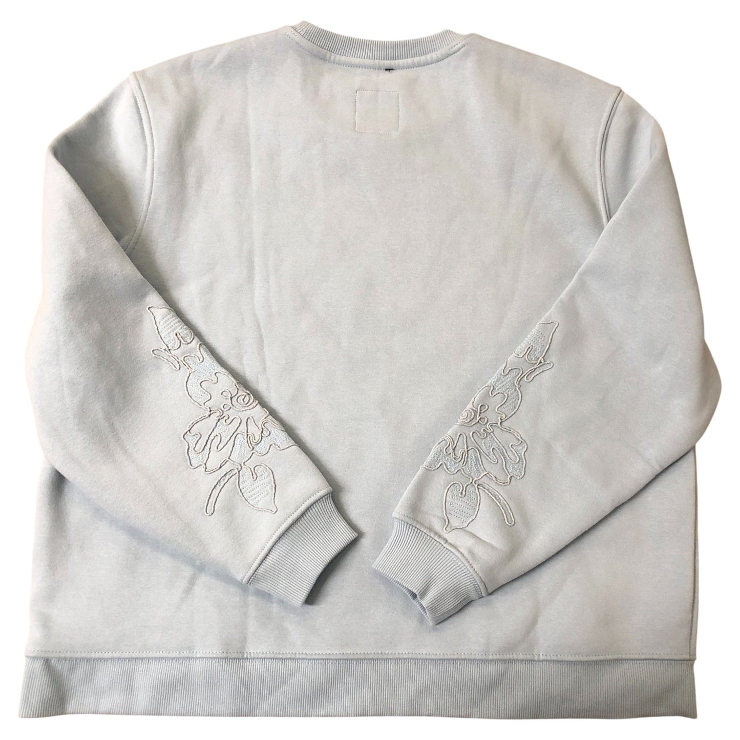 Crew Clothing Company Women's Size 14 Light Blue Floral Sweatshirt