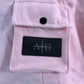AVANT GARDE Cargo Shorts UK XL Men's Pink Elastic Waist Cotton Blend Casual