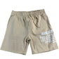 AVANT GARDE Men's Shorts L Beige Elastic Waist Casual Cotton Blend Urban Style