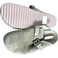 Slip On Suede Footbed UK8 Women's Light Natural Buckle Sandals