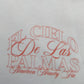 River Island Regular Fit T-Shirt EL Cielo De Las Palmas White Graphic Print XL