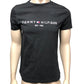 Tommy Hilfiger Black T-Shirt Men's M Organic Cotton Classic Fit Established 1985