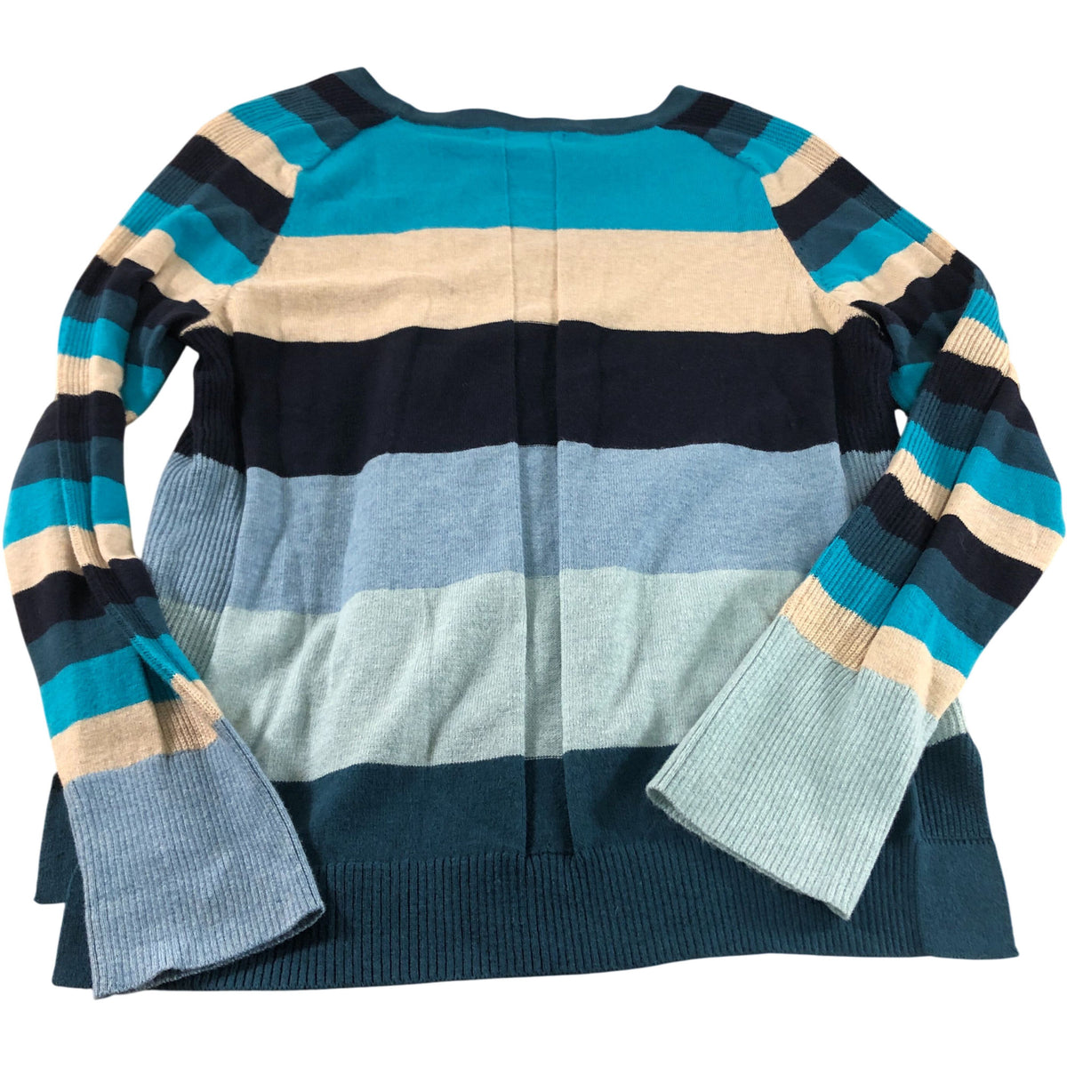Stripe Jumper Women's Long Sleeve UK Size Organic Cotton Merino