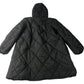Brave Soul Hooded Puffer Jacket Unisex Black Quilted Warm Outerwear UK12