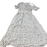 Baukjen Polka Dot Midi Dress UK12 Women's Short Sleeve Viscose
