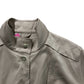 Neutral Cropped Boucle Bomber Jacket Size S