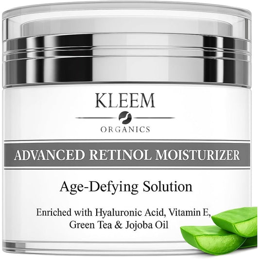 KLEEM Organics Advanced Retinol Moisturiser 50ml Age Defying Skin Care Treatment