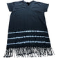 Branded Black Mini Fringe Tie Dye Dress - Size 14