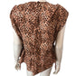 River Island Radical Romance Top UK16 Women's Leopard Print Blouse Sleeveless