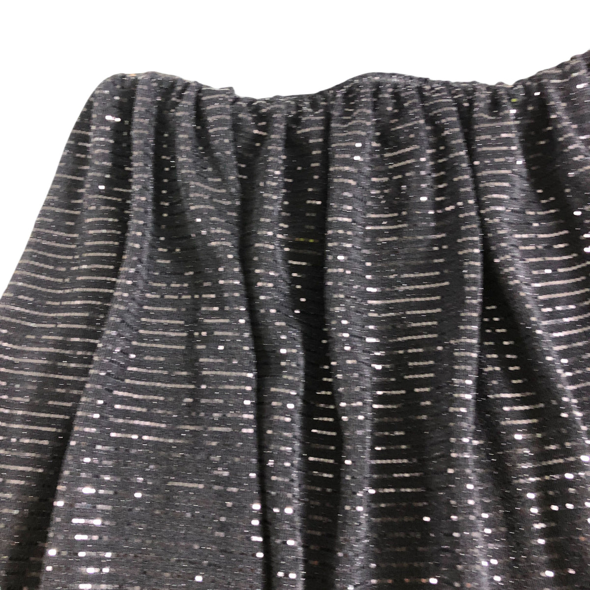 River Island UK6 Women's Black Sequin Elasticated Strapless Dress