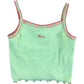 River Island Casual Lime 5-6 Years Girls Love Ribbed Tank Top