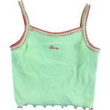 River Island Casual Lime 5-6 Years Girls Love Ribbed Tank Top