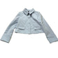 River Island Studios Women's Light Blue Cropped Jacket Stylish Size 6