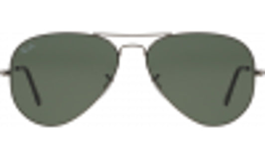 Ray-Ban Aviator RB3025 Sunglasses Gun Metal With Case Size Large 62mm