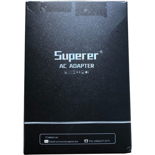 Superer 15V AC Adapter Charger With Power Cord And Cleaning Brush NEW
