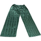 Women’s Green Striped Nightwear Trousers Size XL