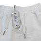 White Sports Shorts XXS Men's Comfort Fit Waffle Pattern Drawstring Side Stripe