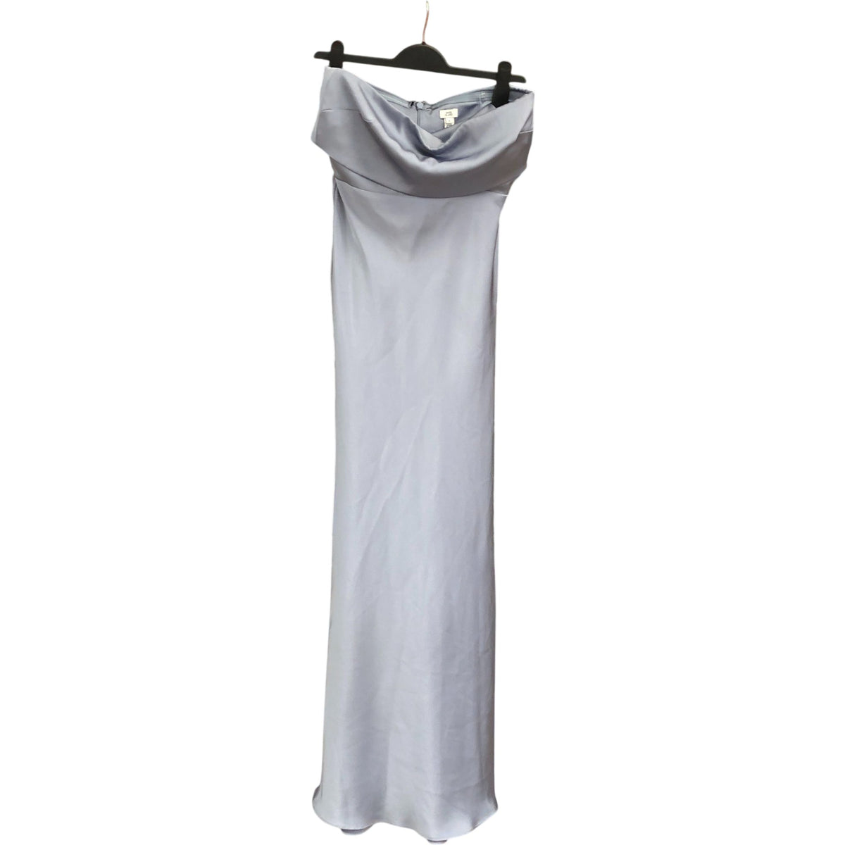 River Island Sleeveless Silver Satin Maxi Dress & Floral Midi Dress Size 8
